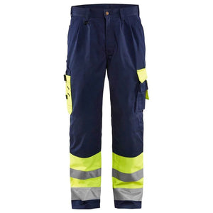 Hi-vis yellow/navy blue