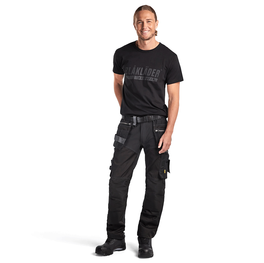 Blaklader 1599 Twill Craftsmen Holster Pocket Stretch Work Trouser Black