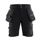 Blaklader 1988 Craftsmen 4-Way Stretch Holster Pocket Work Shorts X1900 Black