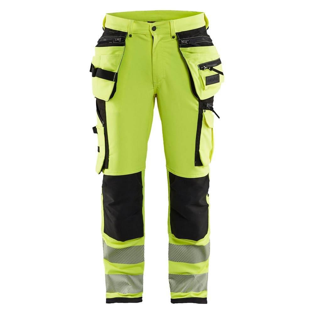 Blaklader 1997 Hi-Vis 4-Way Stretch Holster Pocket Kneepad Work Trousers Hi-vis yellow Black