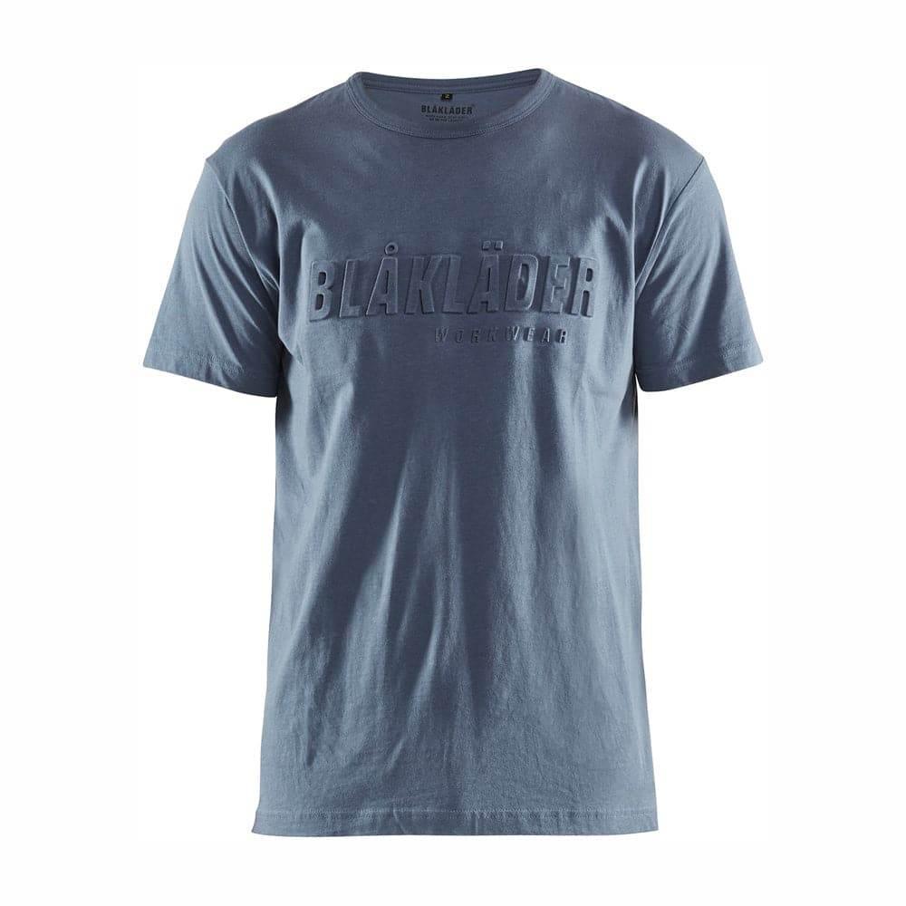 Blaklader 3531 3D Design Cotton Crew Neck Work T-Shirt Numb Blue