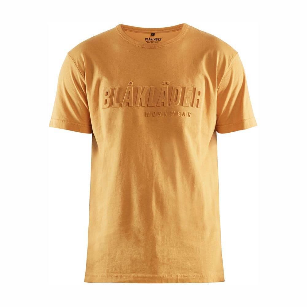 Blaklader 3531 3D Design Cotton Crew Neck Work T-Shirt Honey Gold