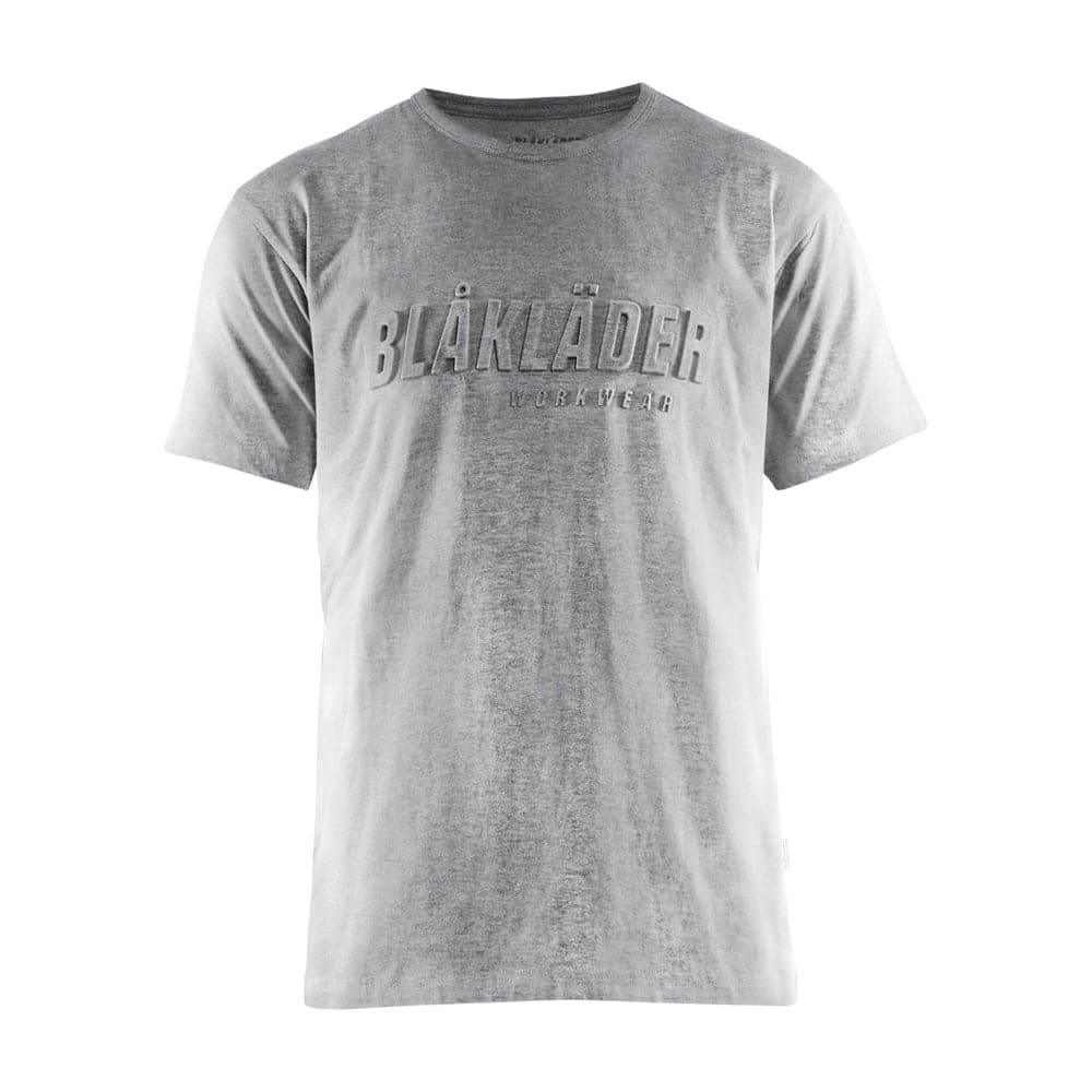 Blaklader 3531 3D Design Cotton Crew Neck Work T-Shirt Grey melange