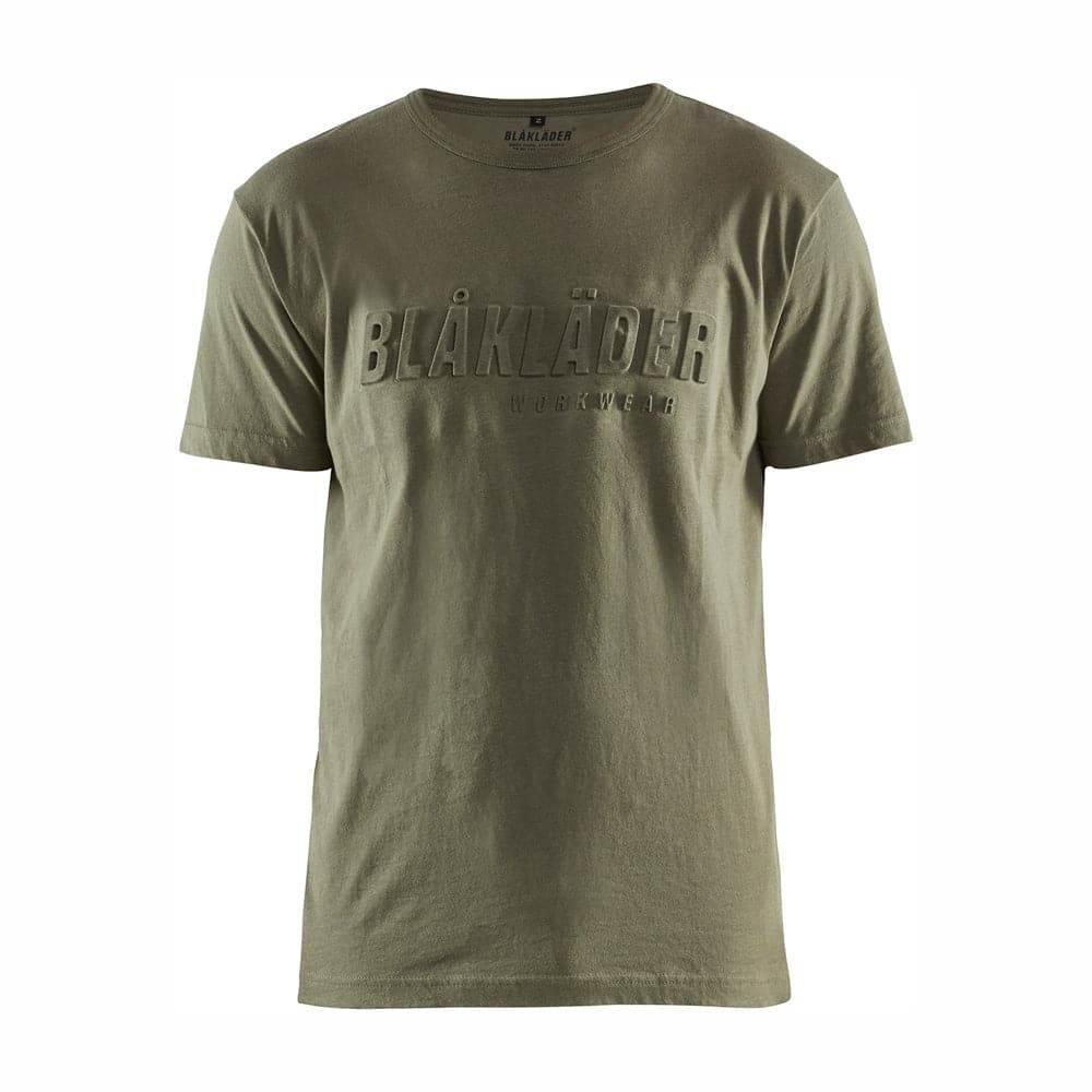 Blaklader 3531 3D Design Cotton Crew Neck Work T-Shirt Autumn Green