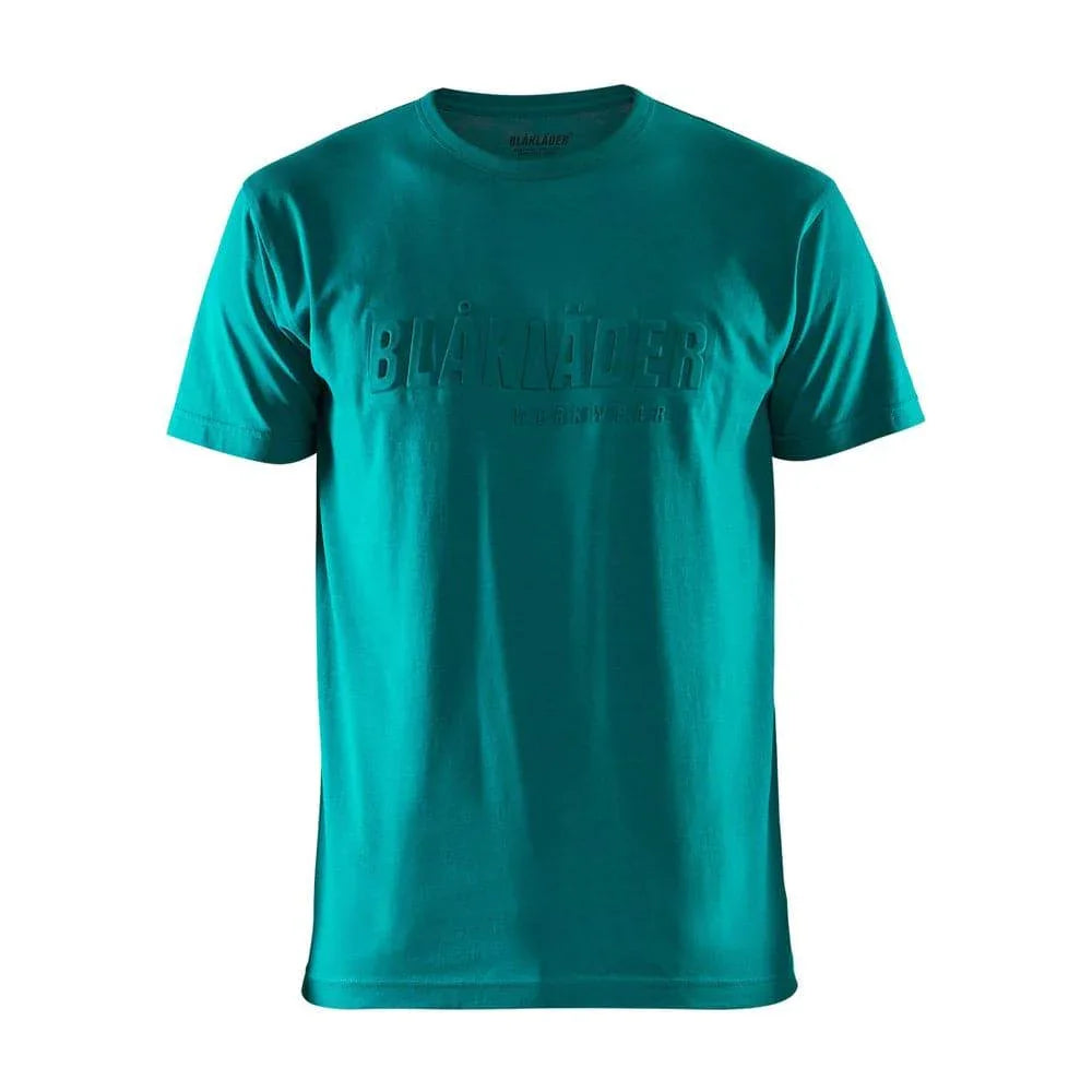 Blaklader 3531 3D Design Cotton Crew Neck Work T-Shirt Teal