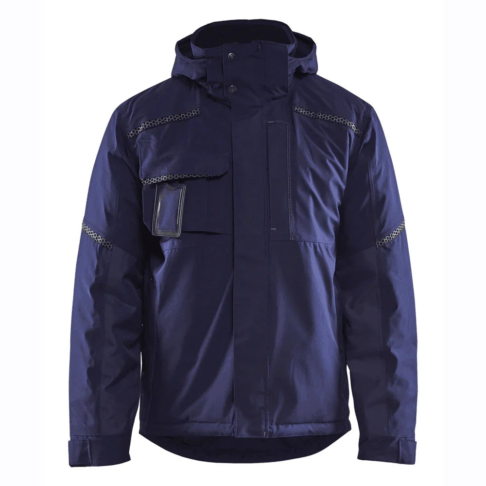 Blaklader 4881 Waterproof and Windproof Winter Jacket Hooded Navy Blue 2XL