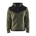 Blaklader 5940 Knitted Part Softshell Hooded Work Jacket Autumn green Black