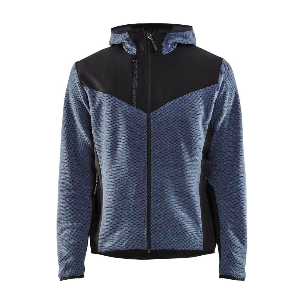 Blaklader 5940 Knitted Part Softshell Hooded Work Jacket Numb Blue Dark Navy