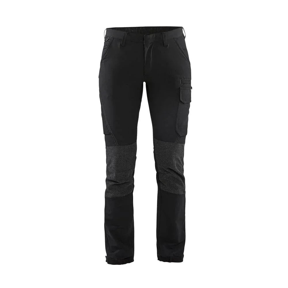 Blaklader 7122 Womens 4-Way Stretch Service Work Trouser Black Dark grey