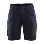 Blaklader 7123 4-Way Stretch Womens Service Shorts Black/Dark grey / UK 14, Regular Leg