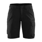 Blaklader 7123 4-Way Stretch Womens Service Shorts Black/Dark grey / UK 14, Regular Leg