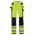 Blaklader 7197 Womens Hi-Vis 4-Way Stretch Holster Pocket Work Trouser Hi-vis yellow