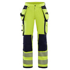 Blaklader 7197 Womens Hi-Vis 4-Way Stretch Holster Pocket Work Trouser Hi-vis yellow