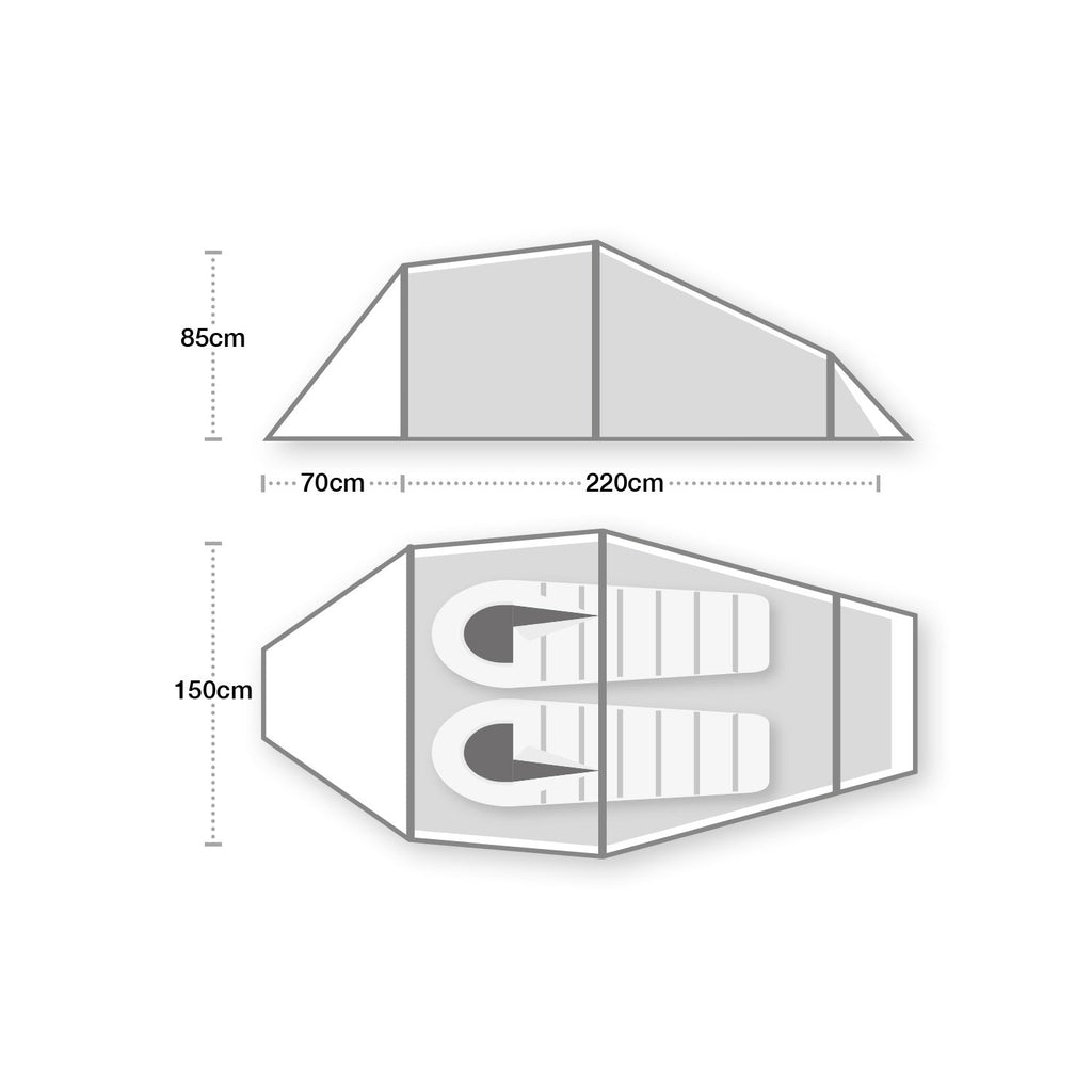 Wild Country Blizzard Compact 2 Tunnel Tent
