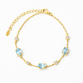 Blue Topaz Bracelet in 18k Gold Vermeil