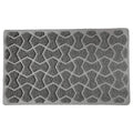 Bowtie Easy-Clean Indoor Doormat 75x44cm Grey