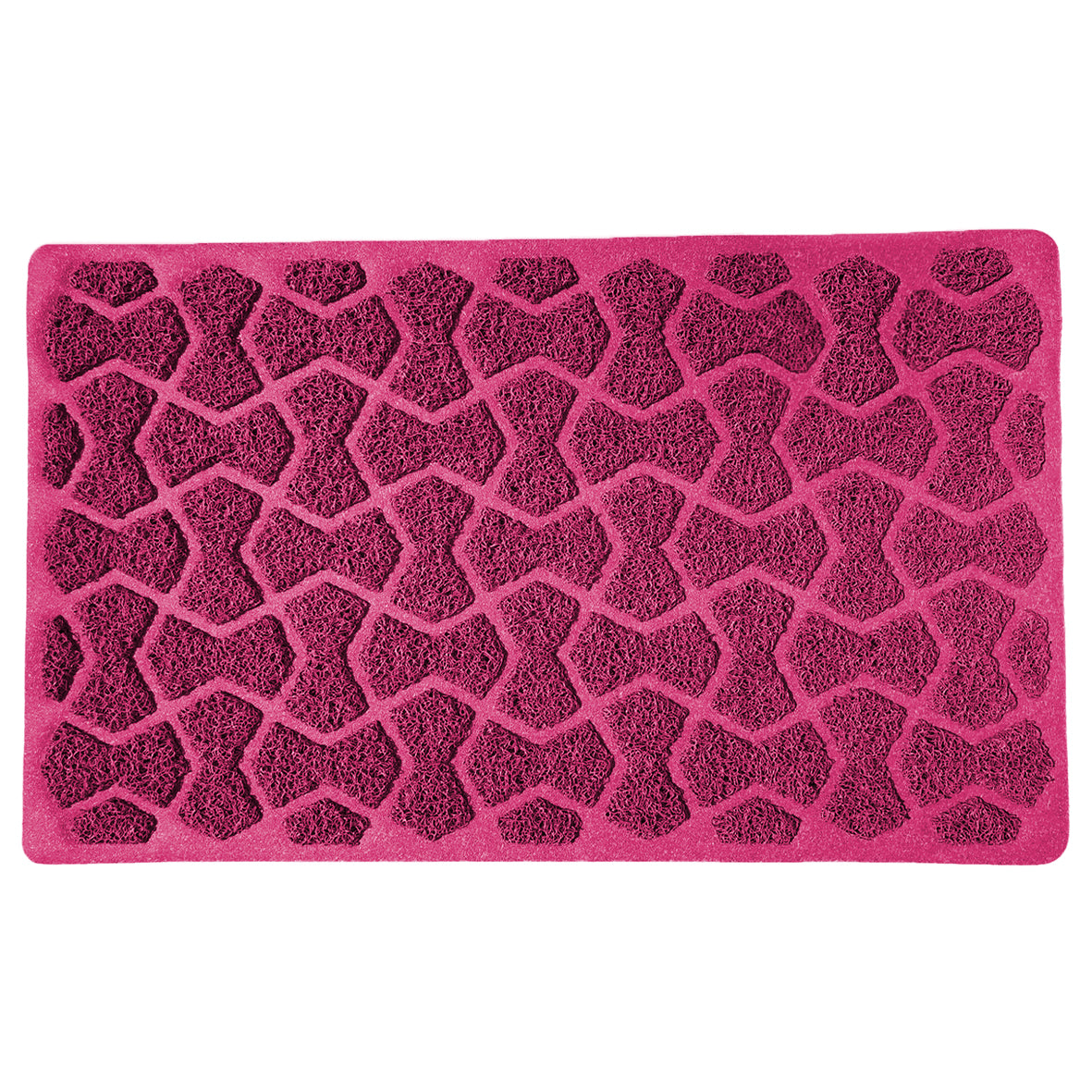 Bowtie Easy-Clean Indoor Doormat 75x44cm Pink