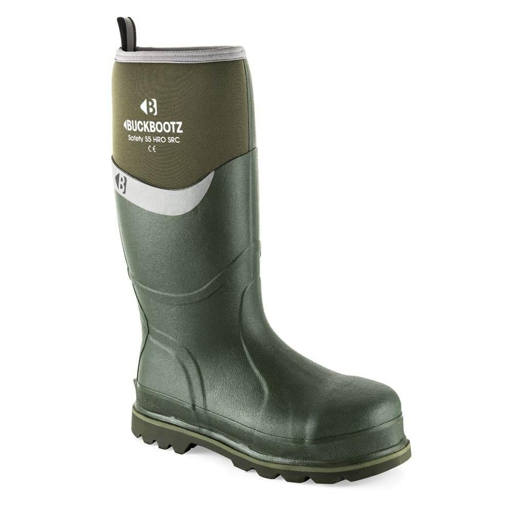 Buckler BBZ6000 S5 Neoprene / Rubber Insulated Safety Wellington Boot Green