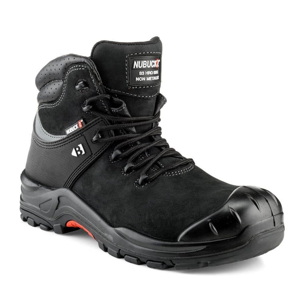 Buckler NKZ102BR S3 HRO SRC WRU Brown Safety Lace Boot Black