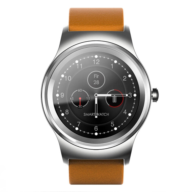 Smart Watch – 1.28" Screen, Heart Rate Monitoring, Leather
