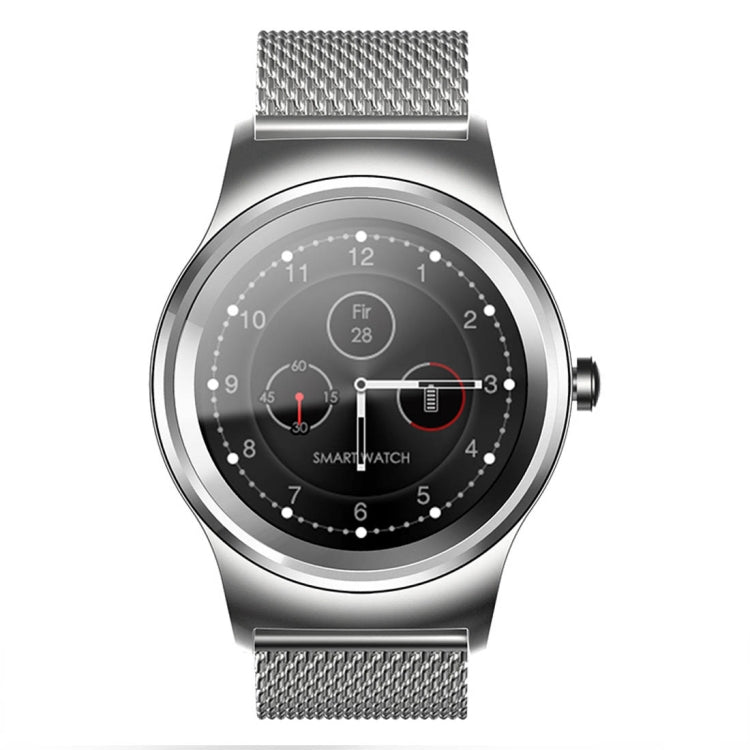 Smart Watch – 1.28" Screen, Heart Rate Monitoring, Leather