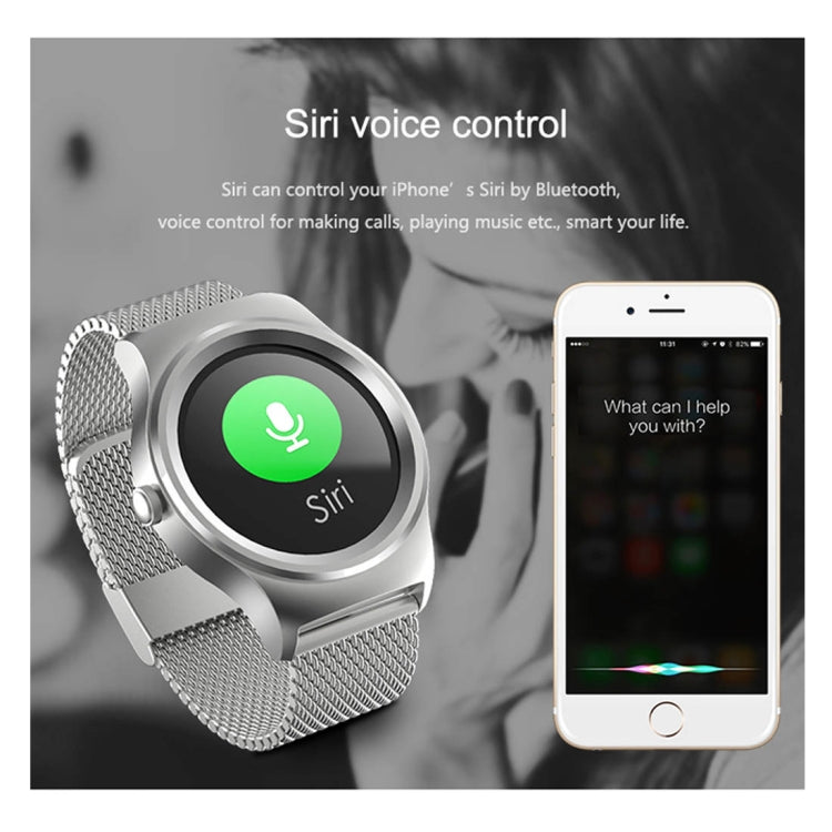 Smart Watch – 1.28" Screen, Heart Rate Monitoring, Leather