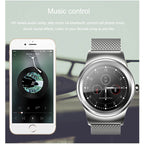 Smart Watch – 1.28" Screen, Heart Rate Monitoring, Leather