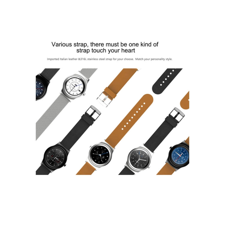 Smart Watch – 1.28" Screen, Heart Rate Monitoring, Leather