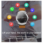 Smart Watch – 1.28" Screen, Heart Rate Monitoring, Leather