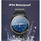 Smart Watch – 1.28" Screen, Heart Rate Monitoring, Leather