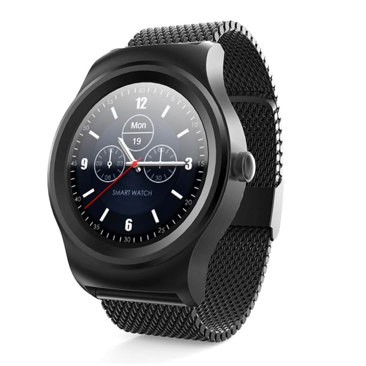 Smart Watch – 1.28" Screen, Heart Rate Monitoring, Leather