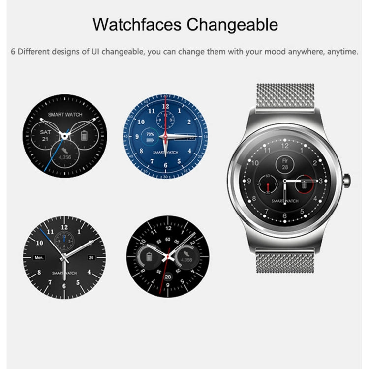 Smart Watch – 1.28" Screen, Heart Rate Monitoring, Leather