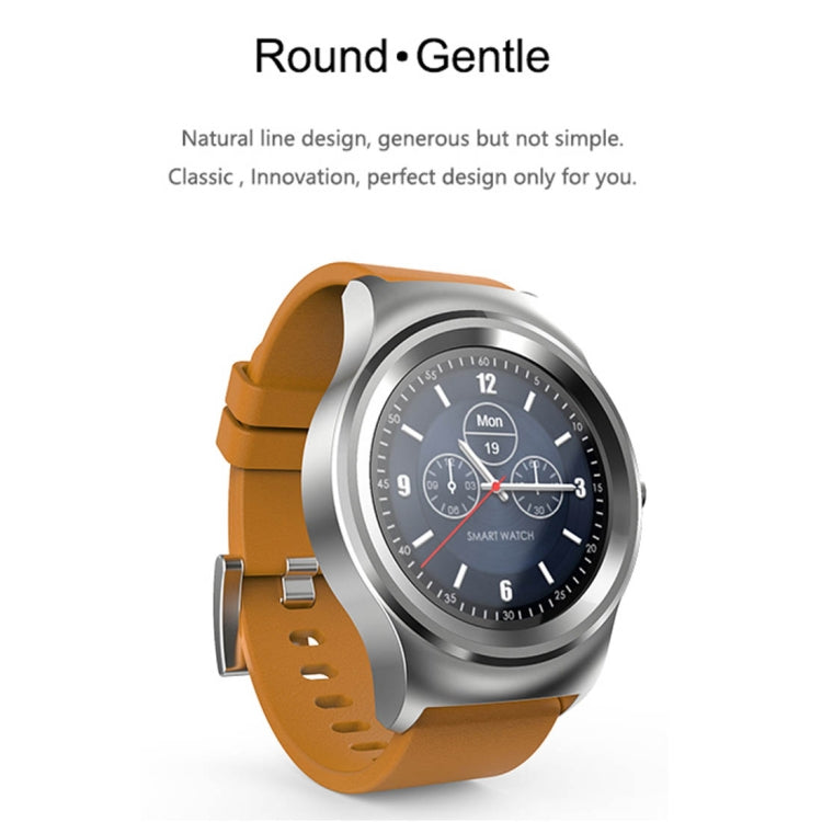 Smart Watch – 1.28" Screen, Heart Rate Monitoring, Leather
