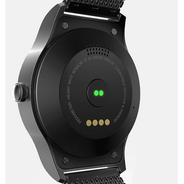 Smart Watch – 1.28" Screen, Heart Rate Monitoring, Leather