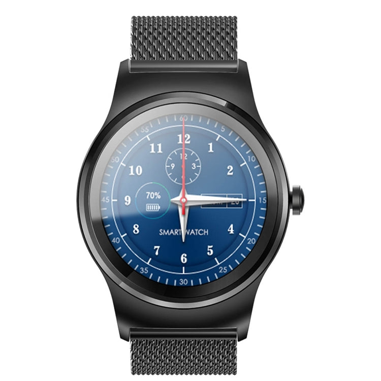 Smart Watch – 1.28" Screen, Heart Rate Monitoring, Leather