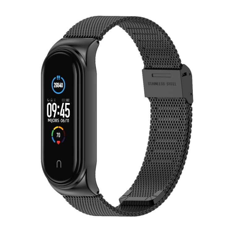 Mijobs Milan CS Screwless Buckle Metal Watch Band Case for Xiaomi Mi Band 5 & 6, Host not Included