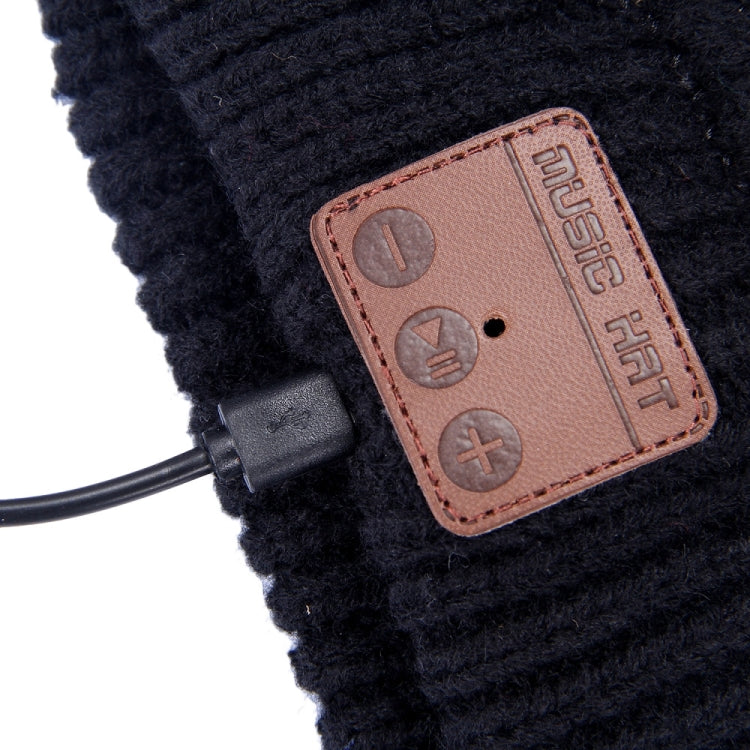 Wavy Textured Knitted Bluetooth Headset Warm Winter Beanie Hat with Mic for Boy & Girl & Adults – Bluetooth