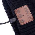 Wavy Textured Knitted Bluetooth Headset Warm Winter Beanie Hat with Mic for Boy & Girl & Adults – Bluetooth