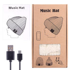 Wavy Textured Knitted Bluetooth Headset Warm Winter Beanie Hat with Mic for Boy & Girl & Adults – Bluetooth