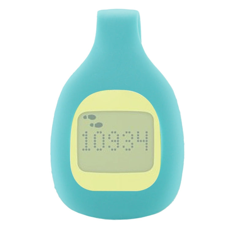 For Fitbit Zip Smart Watch Clip Style Silicone Case, Size: 5.2x3.2x1.3cm Baby Blue
