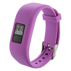 For Garmin Vivofit 3 Smart Watch Silicone Watch Band, Length: about 24.2cm Purple