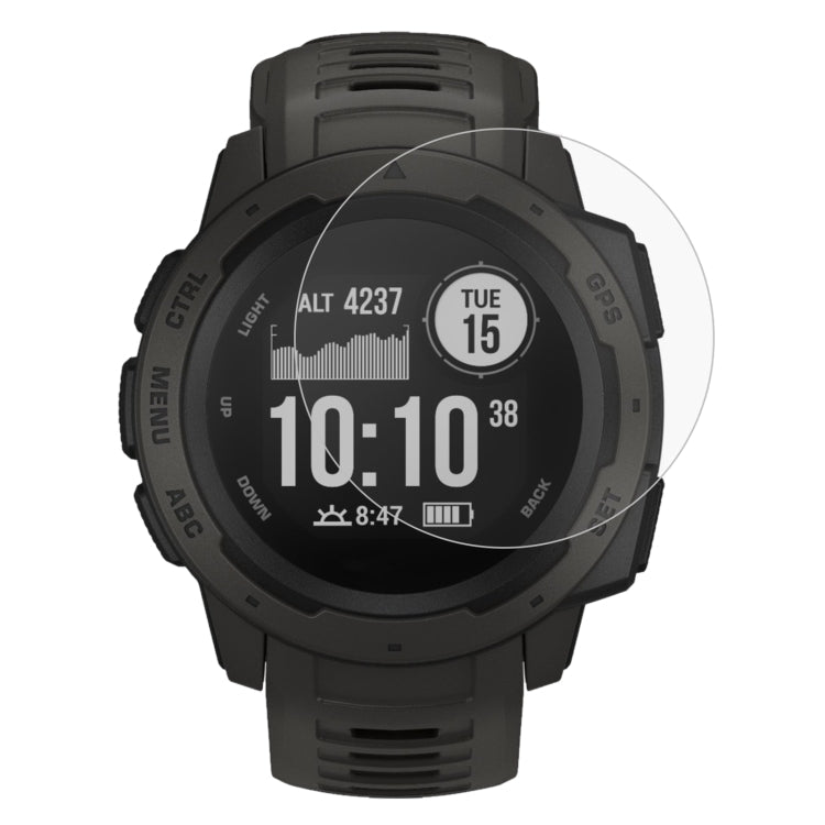 2 PCS ENKAY Hat-Prince 0.2mm 9H 2.15D Curved Edge Tempered Glass Film for Garmin Instinct Intelligent Sports Watch, 2 PCS Garmin Instinct 2 PCS Garmin Instinct