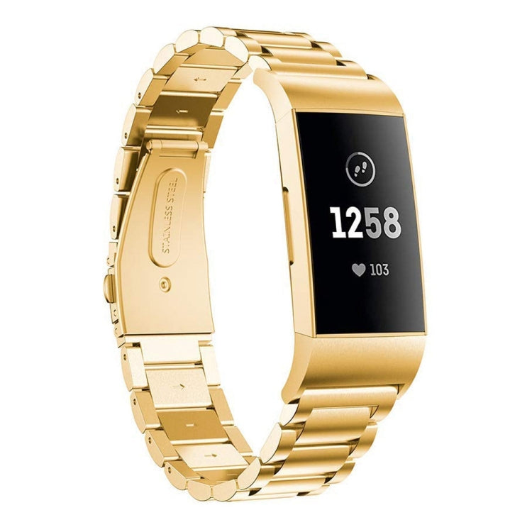 Watch Band – Stainless Steel (Fitbit Charge 3) Gold