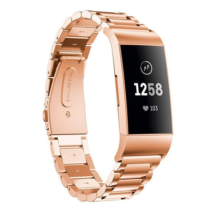 Watch Band – Stainless Steel (Fitbit Charge 3) Rose Gold