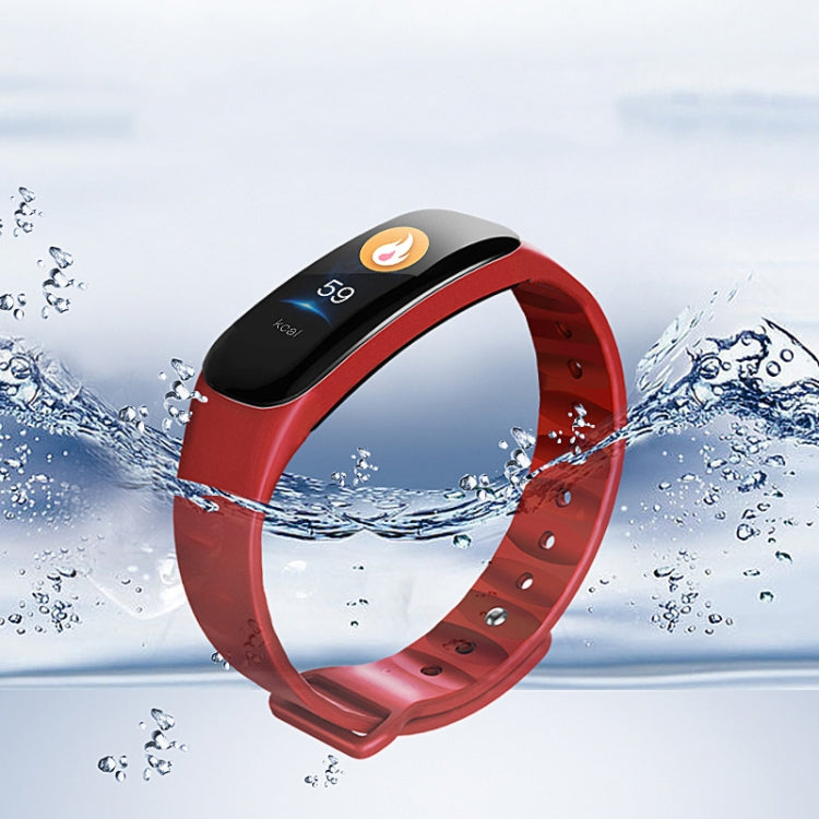 DOMIN0 C1S 0.96 inches IPS Color Screen Smart Bracelet IP67 Waterproof, Support Call Reminder /Heart Rate Monitoring /Blood Pressure Monitoring /Sleep Monitoring /Sedentary Reminder / Remote Control