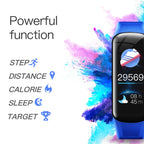 DOMIN0 C1S 0.96 inches IPS Color Screen Smart Bracelet IP67 Waterproof, Support Call Reminder /Heart Rate Monitoring /Blood Pressure Monitoring /Sleep Monitoring /Sedentary Reminder / Remote Control