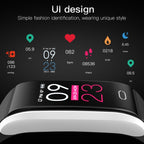 B11 0.96 inches IPS Color Screen Smart Bracelet IP67 Waterproof, Support Call Reminder /Heart Rate Monitoring /Blood Pressure Monitoring /Sleep Monitoring / Sedentary Reminder – Waterproof