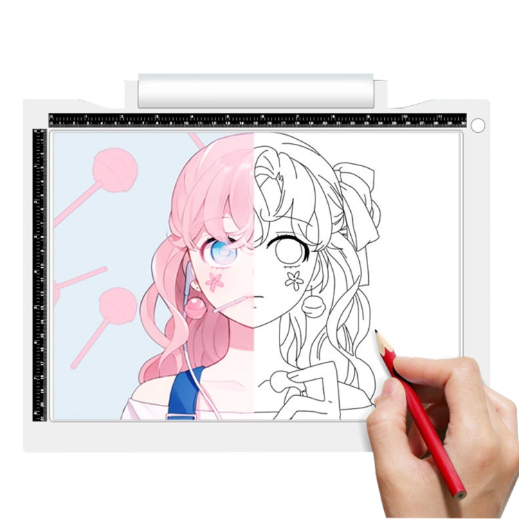 A4-19 6.5W Three Level of Brightness Dimmable A4 LED Drawing Sketchpad Light Pad with USB Cable Default Title