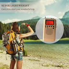 HRD-104 Mini Portable FM + AM Two Band Radio with Loudspeaker