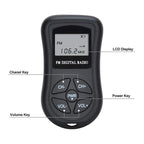 HRD-107 DSP Digital Display Portable Stereo FM Radio with Headset